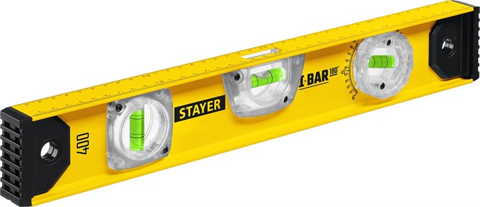 STAYER I-Bar 180˚, 400 мм, двутавровый, уровень с поворотным глазком (3470-040) 8840855 - фото 723850