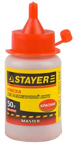 STAYER 50 гр, Красная краска для малярных разметочных шнуров, MASTER (0640-2)