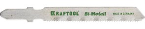 KRAFTOOL T118AF, EU-хвост., по металлу Bi-Met, шаг 1.2мм, 50мм, 2шт., Полотна для лобзика (159555-1,2)