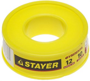 STAYER 0.075 мм х 12 мм х 10 м, 0.40 г/см3, ФУМ лента (12360-12-040) 10107