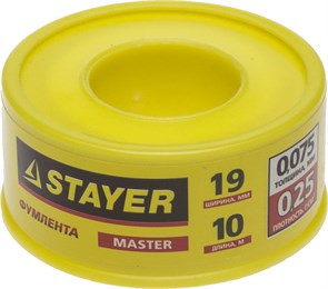 STAYER 0.075 мм х 19 мм х 10 м, 0.25 г/см3, ФУМ лента (12360-19-025) 10108