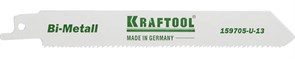 KRAFTOOL S922VF, по дереву и металлу, Bi-Met, шаг 1.8-2.5 мм, 130 мм, полотно для сабельной пилы (159705-U-13) 13023