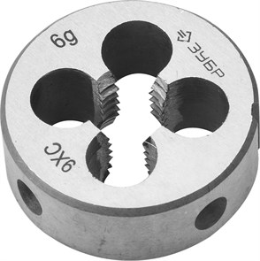 ЗУБР М10 x 1.5 мм, сталь 9ХС, плашка круглая ручная (4-28022-10-1.5) 17092