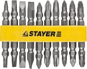 STAYER 10 шт, набор двусторонних бит (2605-H10) 20533