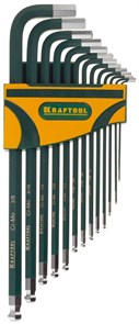 KRAFTOOL 13 шт, набор длинных имбусовых ключей (27444-H13) 22272