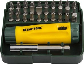 KRAFTOOL Kompakt-32, 32 предм., с насадками, реверсивная отвертка (26142-H32) 23620