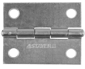 STAYER 50 x 38 х 1.25 мм, цвет белый цинк, карточная петля (37611-50-1) 31843