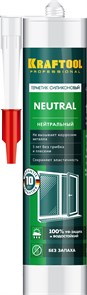 KRAFTOOL Neutral, 300 мл, белый, нейтральный силиконовый герметик (41257-0) 7142830