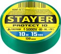 STAYER Protect-10 10м х 15мм 5000В зеленая, Изоляционная лента ПВХ (12292-G) - фото 522358