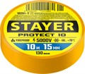 STAYER Protect-10 10м х 15мм 5000В желтая, Изоляционная лента ПВХ (12292-Y) - фото 522361