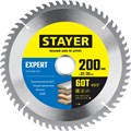 STAYER Expert, 200 x 32/30 мм, 60Т, точный рез, пильный диск по дереву (3682-200-32-60) 15908563 - фото 671476