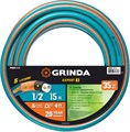 GRINDA EXPERT 5, 1/2″, 15 м, 35 атм, пятислойный, плетёное армирование, поливочный шланг, PROLine (429007-1/2-15) 16249752 - фото 672666