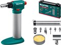 KRAFTOOL Multi torch, 30 - 150 Вт, 1300°С, набор 8 в 1: горелка, фен, пьезоподжиг, газовый паяльник (55506-H8) 16364436 - фото 672756