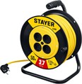 STAYER S-225, ПВС, 2 х 2.5 мм2, 50 м, 3750 Вт, силовой удлинитель на катушке (55070-50) 16685517 - фото 673320