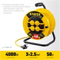 STAYER М-325, ПВС, 3 х 2.5 мм2, 50 м, 4000 Вт, IP44, силовой удлинитель на катушке (55064-50) 18193297 - фото 674616