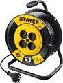 STAYER S-207, ПВС, 2 х 0.75 мм2, 20 м, 2200 Вт, удлинитель на катушке (55073-20) 20218024 - фото 676052