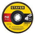 STAYER 125 х 22.2 мм, P40, КЛТ, Круг лепестковый торцевой, Professional (36581-125-040) 29746870 - фото 680598