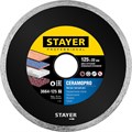 STAYER Ceramo-22, d 125 мм, (22.2 мм, 5 х 1.92 мм), сплошной алмазный диск Professional (3664-125) 14449 - фото 688506