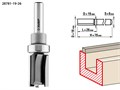 ЗУБР 19 x 26 мм, хвостовик 8 мм, фреза пазовая прямая с верхним подшипником, Профессионал (28781-19-26) 16413 - фото 690712
