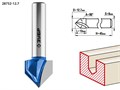 ЗУБР 12.7 x 13 мм, угол 90° мм, фреза пазовая галтельная V-образная, Профессионал (28752-12.7) 16543 - фото 691317