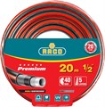 RACO PREMIUM, 1/2″, 20 м, 40 атм, пятислойный, усиленный двумя слоями армирования, поливочный шланг (40300-1/2-20) 25041 - фото 705410