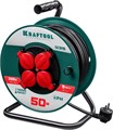 KRAFTOOL P-315, ПВС, 3 x 1.5 мм2, 50 м, 3500 Вт, IP44, силовой удлинитель на катушке (55084-50) 32528 - фото 715691