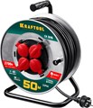 KRAFTOOL K-315, КГ, 3 x 1.5 мм2, 50 м, 3700 Вт, IP44, силовой удлинитель на стальной катушке (55085-50) 32565 - фото 715727