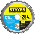 STAYER Multi Material, 254 x 32/30 мм, 80Т, супер чистый рез, пильный диск по алюминию и пластику (3685-254-32-80) 1571237 - фото 717262