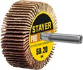 STAYER d 50 x 20 мм, P80, на шпильке d 6 мм, круг шлифовальный лепестковый (36607-080) 8646296 - фото 723571