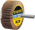 STAYER d 50 x 20 мм, P320, на шпильке d 6 мм, круг шлифовальный лепестковый (36607-320) 8646300 - фото 723595