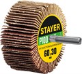 STAYER d 60 x 30 мм, P100, на шпильке d 6 мм, круг шлифовальный лепестковый (36608-100) 8787929 - фото 723735